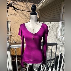 Free People fuchsia shirt, size small